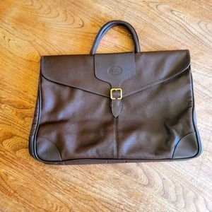Longchamp Brown Leather Briefcase